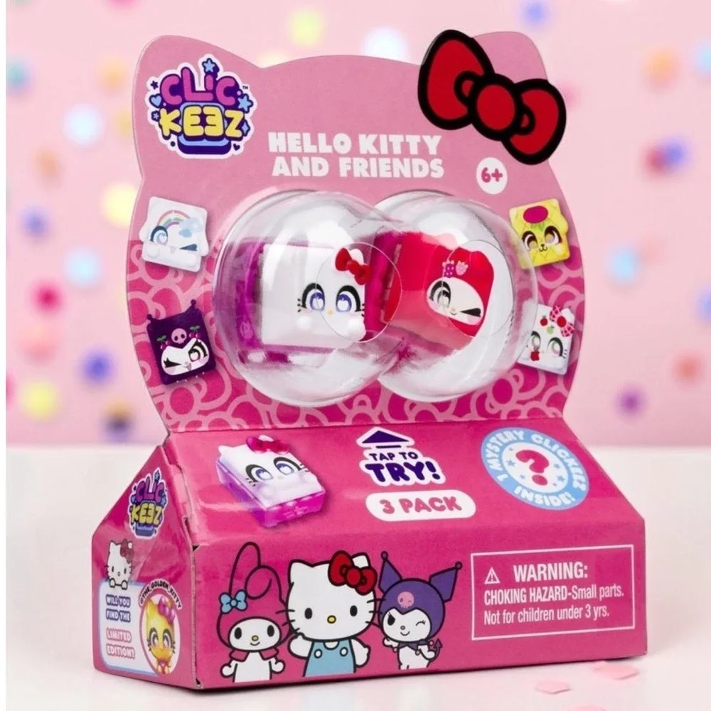 Clickeez Hello Kitty and Friends by 3pk Fidget Toy RANDOM